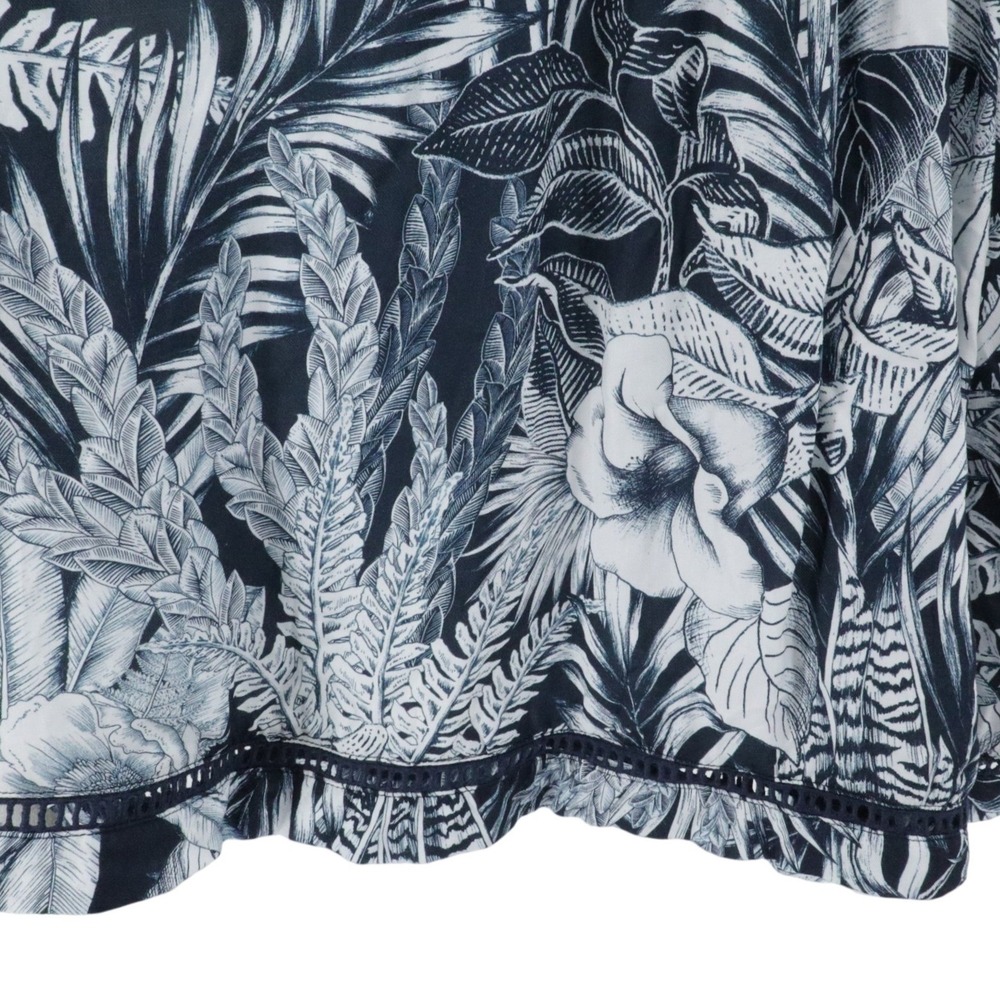 Agua Bendita Helios Mini Dress S Tropical Botanical Tie Shoulder Sundress Resort - Picture 6 of 10
